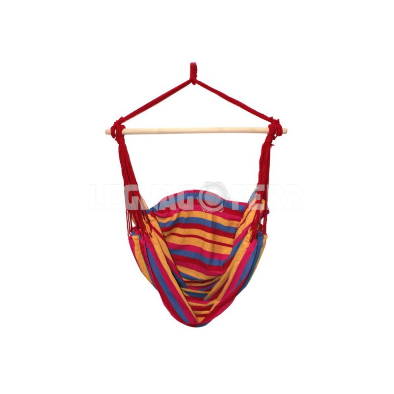 Amaca a Dondolo Sedia Colorata Poltrona da Giardino in Polycotton 120x150 cm 1 Amaca a Dondolo Sedia Colorata Poltrona da Giardino in Polycotton 120x150 cm