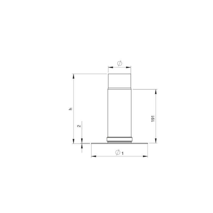 Tubo Telescopico Modello Unico Acciaio Nero Apros Stufe Pellet D.080 B080UNICOT legnagoferr 2