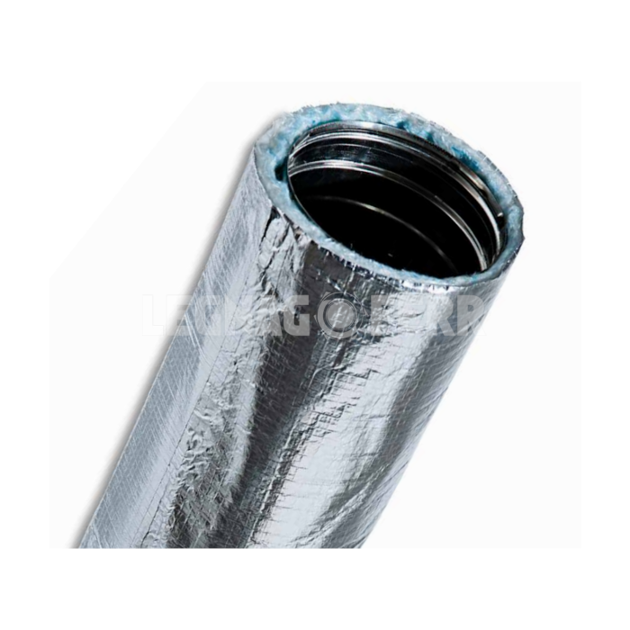 coppella in feltro agugliato cilindrica diametro 80 mm esterno retinato lucido per canne fumarie
