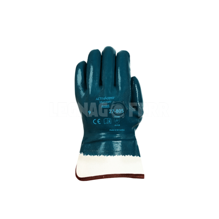 Ansell ActivArmr Hycron 27-805 Guanti Industriali Fodera Jersey Rivestimento di Nitrile Olio legnagoferr