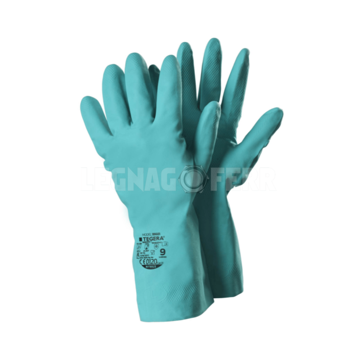 Guanto di Protezione Chimica in Nitrile con Grip Diamond Tegera 18601 legnagoferr