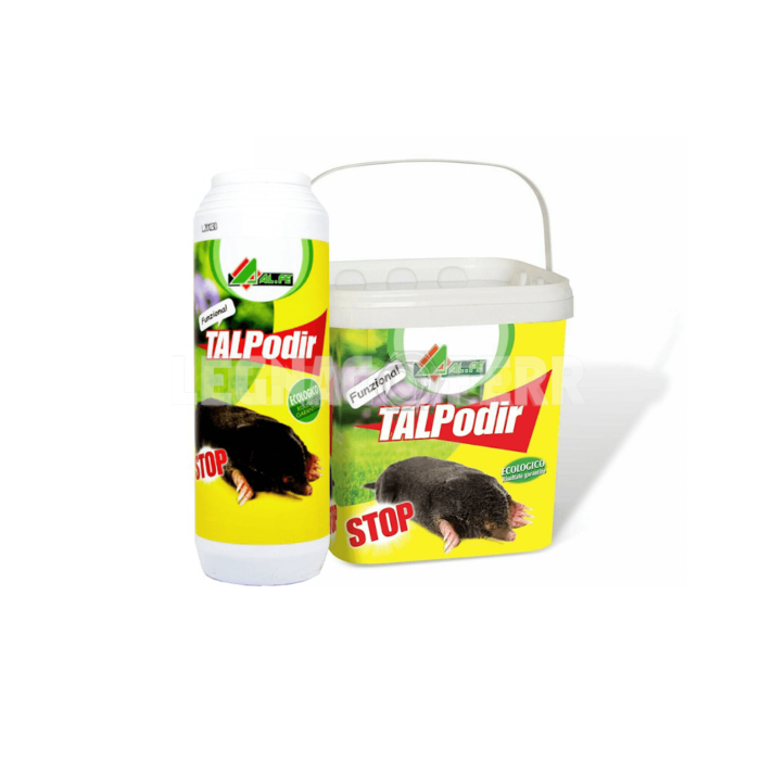 Talpodir Talpicida Repellente per Talpe Ecologico in Polvere AL.FE