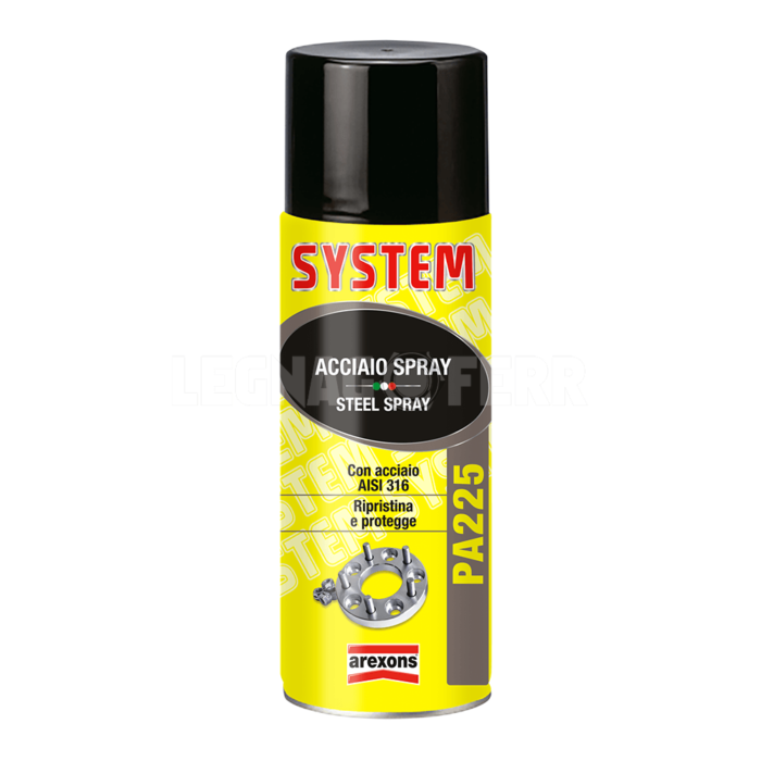 Acciaio Spray Ripristina e Protegge con Acciaio AISI 316 400 ml System Arexons PA225 4225 legnagoferr