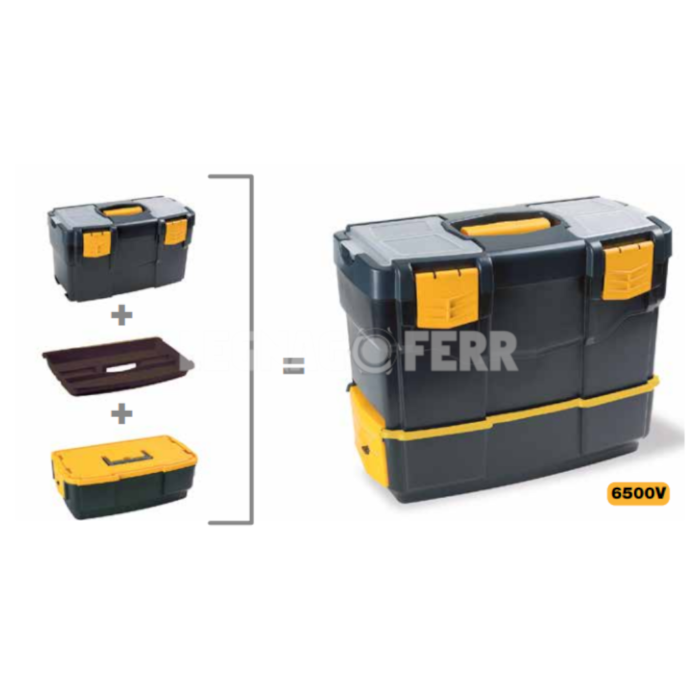 Valigia Valigetta Cassettiera in Plastica Resistente Porta Utensili - ArtPlast 6300V / 6500V - immagine 2
