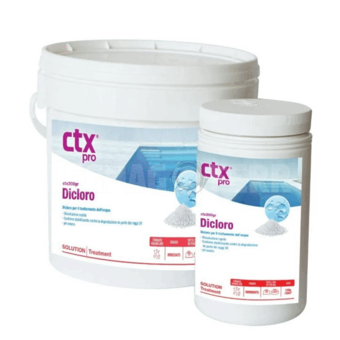 Dicloro CTX Granulare Cloro Shock per Piscina CTX 200 legnagoferr