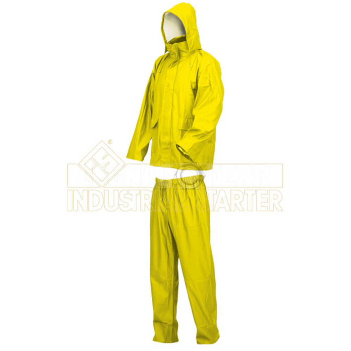 Completo Giacca Pantalone Impermeabile Lluvia Poliuretano ISSA 00209 legnagoferr