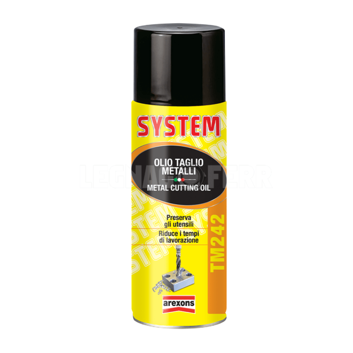Olio Taglio Metalli Spray 400 ml System Arexons TM242 4242 legnagoferr