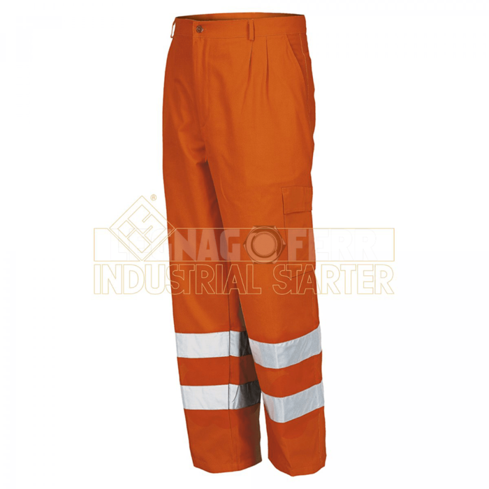 Pantalone Alta Visibilita Cotone Poliestere ISSA 8430N 2 legnagoferr