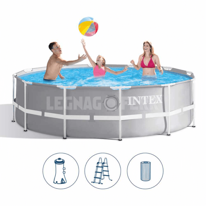 Piscina Fuori Terra Intex 26716 Prisma Frame Rotonda 366x99cm legnagoferr 2