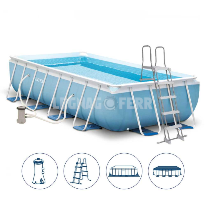 Piscina Fuori Terra Intex 26792 Ex 26778 Prism Frame Rettangolare 488x244x107 1 legnagoferr