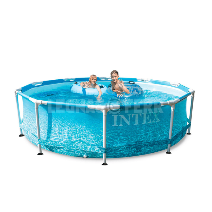Intex 28206 piscina rotonda 305 blu completa