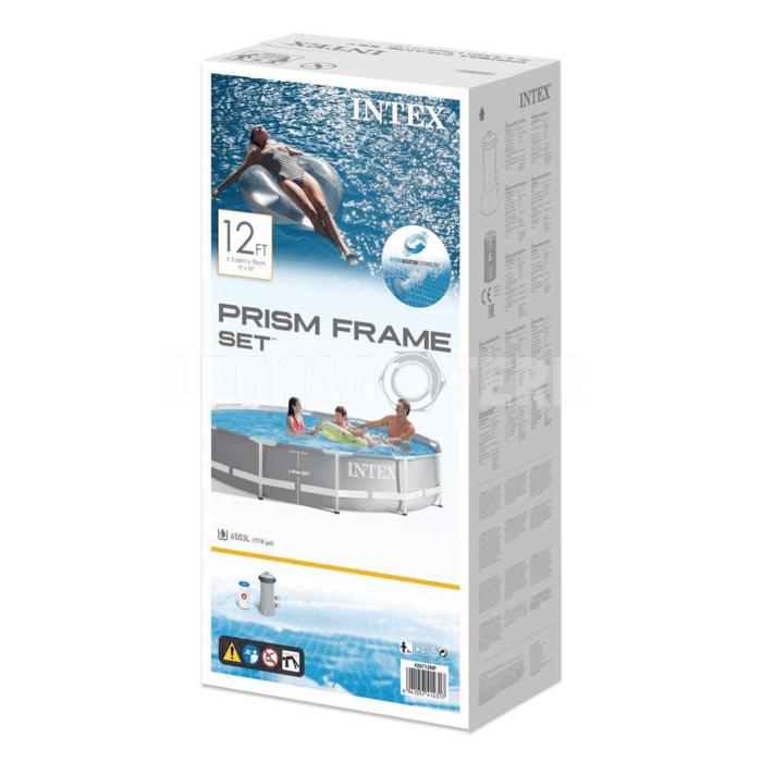 Piscina Rotonda Intex 26712 Ex 28712 Prisma Frame 366cm Con Pompa Filtro legnagoferr 1