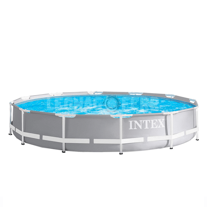 Intex 26712 piscina 366 rotonda grigia con pompa filtro intex 26712