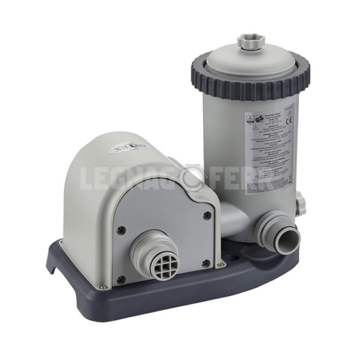 intex 28636 pompa filtro cartuccia grigio plastica cilindrico due parti con filtro fino a 549 cm intex