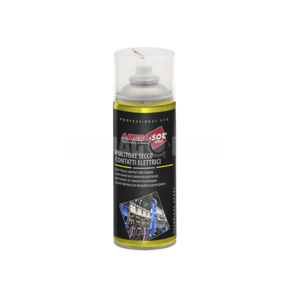Pulitore Secco Spray per Contatti Elettrici 400 ml Ambrosol M200 -  Legnagoferr