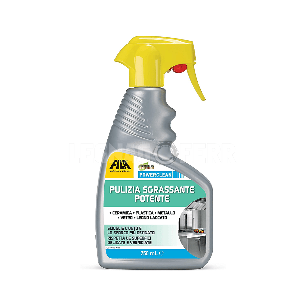 Sgrassante Pulizia Potente 750 ml Powerclean Fila 1 Fila Powerclean Sgrassante Pulizia Potente 750 ml legnagoferr