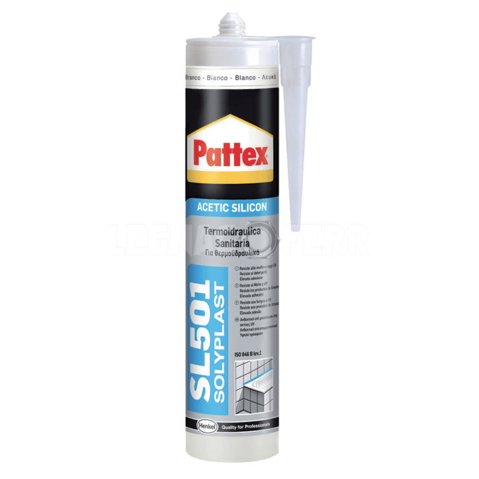 Pattex SL 501 Termoidraulica Silicone Sigillante Acetico per Sanitari