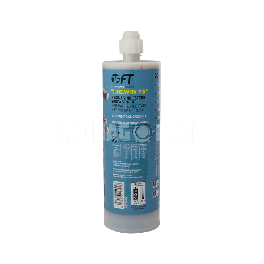 Linea Vita FIX FT 14002 – Ancorante Strutturale Chimico 400 ml CE 1 ft 14002