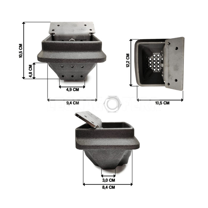 Braciere Ghisa per Stufa Pellet Extraflame Nordica Dorina Originale 3278230 - immagine 2