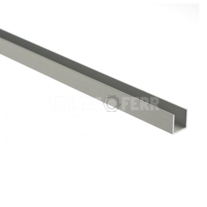 Profilo in Alluminio 2 Metri Argento Grigio - immagine 4