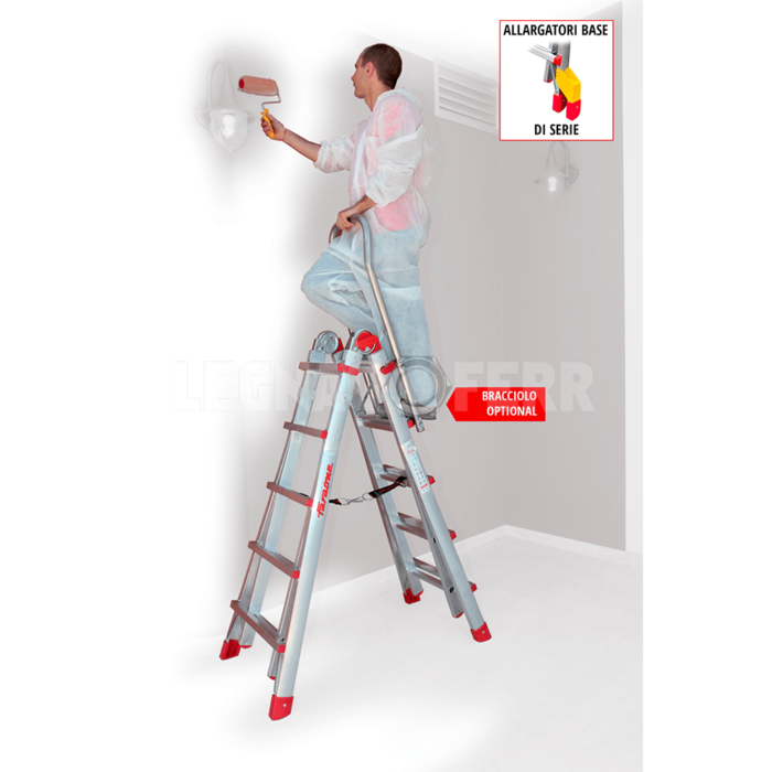 Scala Telescopica Professionale in Alluminio SUPER TELES Faraone - immagine 2