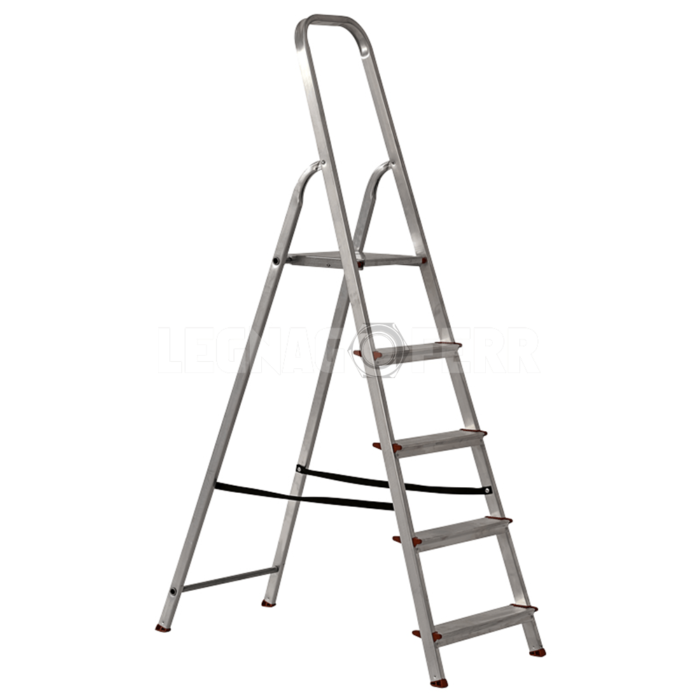 STP Gaia Scala in Alluminio Domestica con Piattaforma legnagoferr