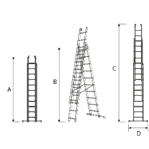 altezza scale componibili