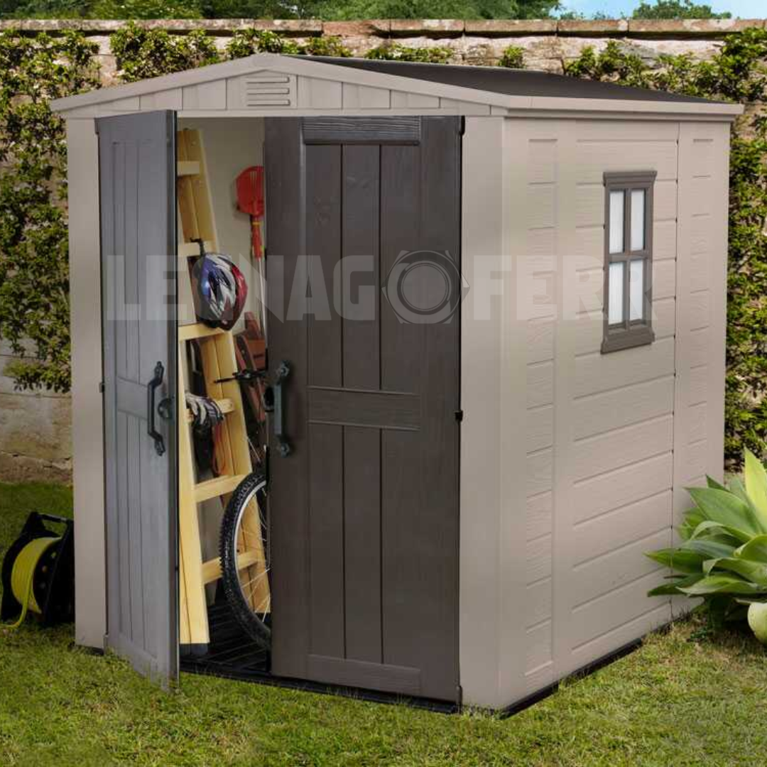 Keter Factor 6x6 Keter Casetta Da Giardino 178x195,5x208h cm - Beige 10 Casetta Keter Factor 6x6 178x195,5 cm Beige legnagoferr (4)