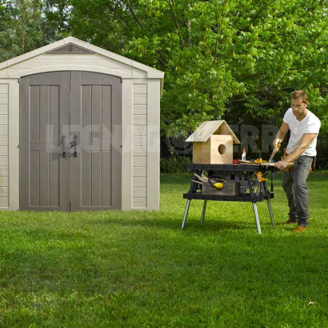 Keter Factor 8x8 Casetta Da Giardino 256x255x243h cm - Beige 12 Casetta Keter Factor 8x8 256x255x243h cm Beige legnagoferr (4)
