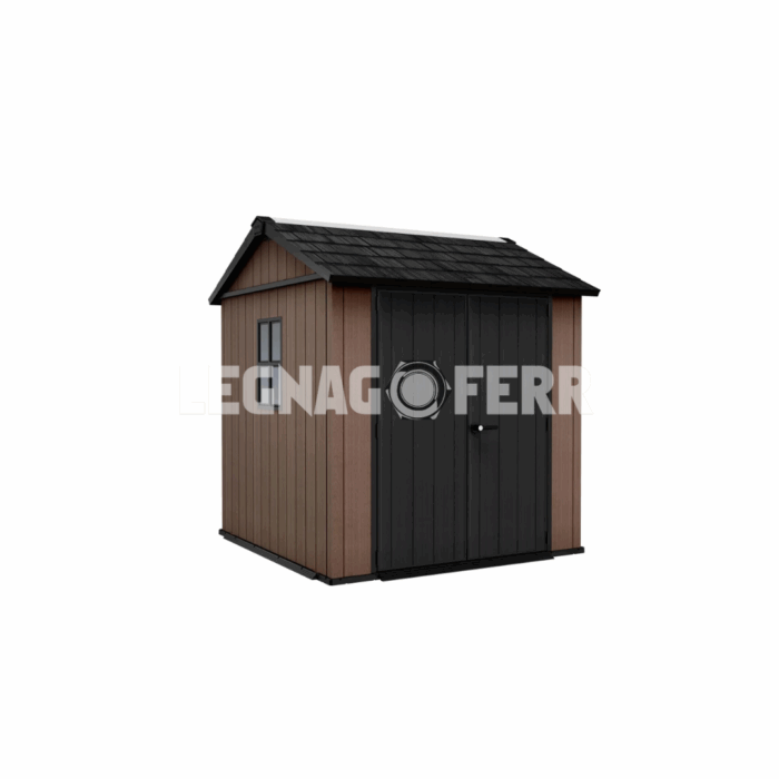 K262003 Casetta in Resina Evotech Newton+ 775757 Keter 223,8x230x246h cm legnagoferr (1)