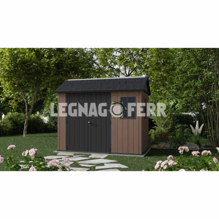 K262008 Casetta in Resina Evotech Newton+ 975759 Keter 287x230x246h cm legnagoferr (1)