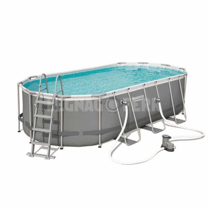 piscina bestway 56710 ovale colore grigio 549 x 274 x 122