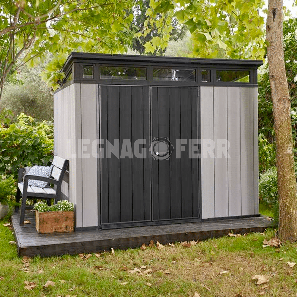 Keter Artisan 9x7 Casetta da Giardino Grigio 277x218x226 cm 5 keter artisan 9x7 legnagoferr3