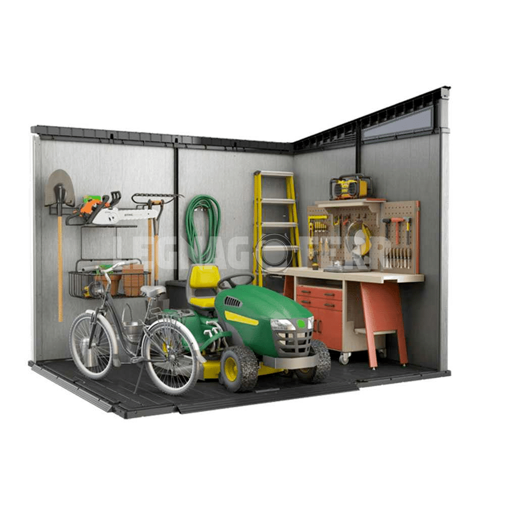 Keter Artisan 9x7 Casetta da Giardino Grigio 277x218x226 cm 6 keter artisan 9x7 legnagoferr4