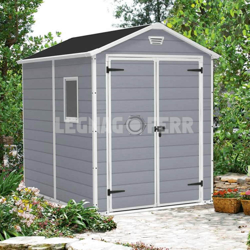 Keter Manor 6x8 Casetta da Giardino Grigio 186x237x227 cm 4 keter manor 6x8 legnagoferr3
