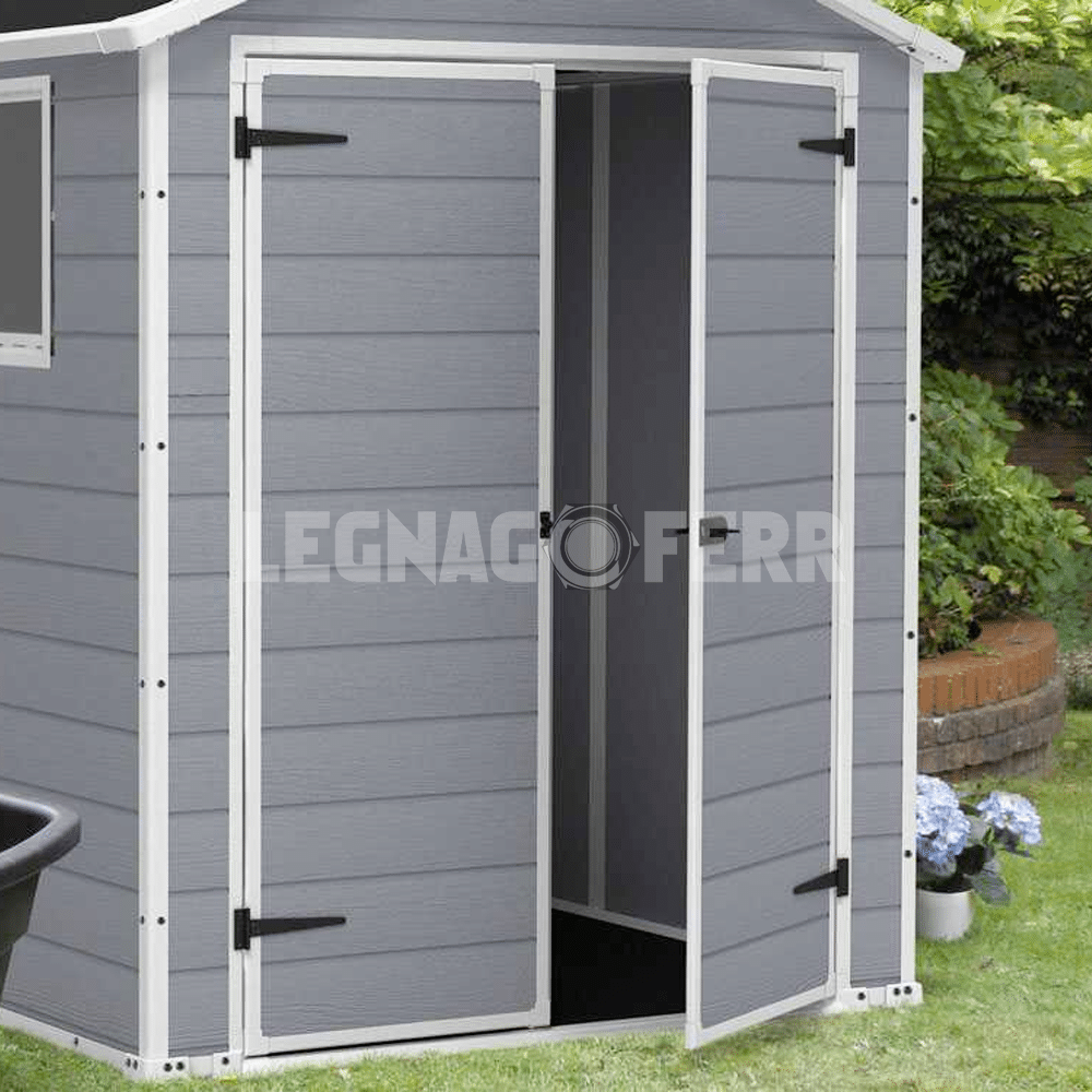 Keter Manor 6x8 Casetta da Giardino Grigio 186x237x227 cm 8 keter manor 6x8 legnagoferr7