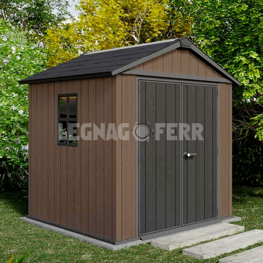 Keter Newton Plus 757/775 Casetta da Giardino 230x223x246 cm 2 keter newton plus 757 legnagoferr1