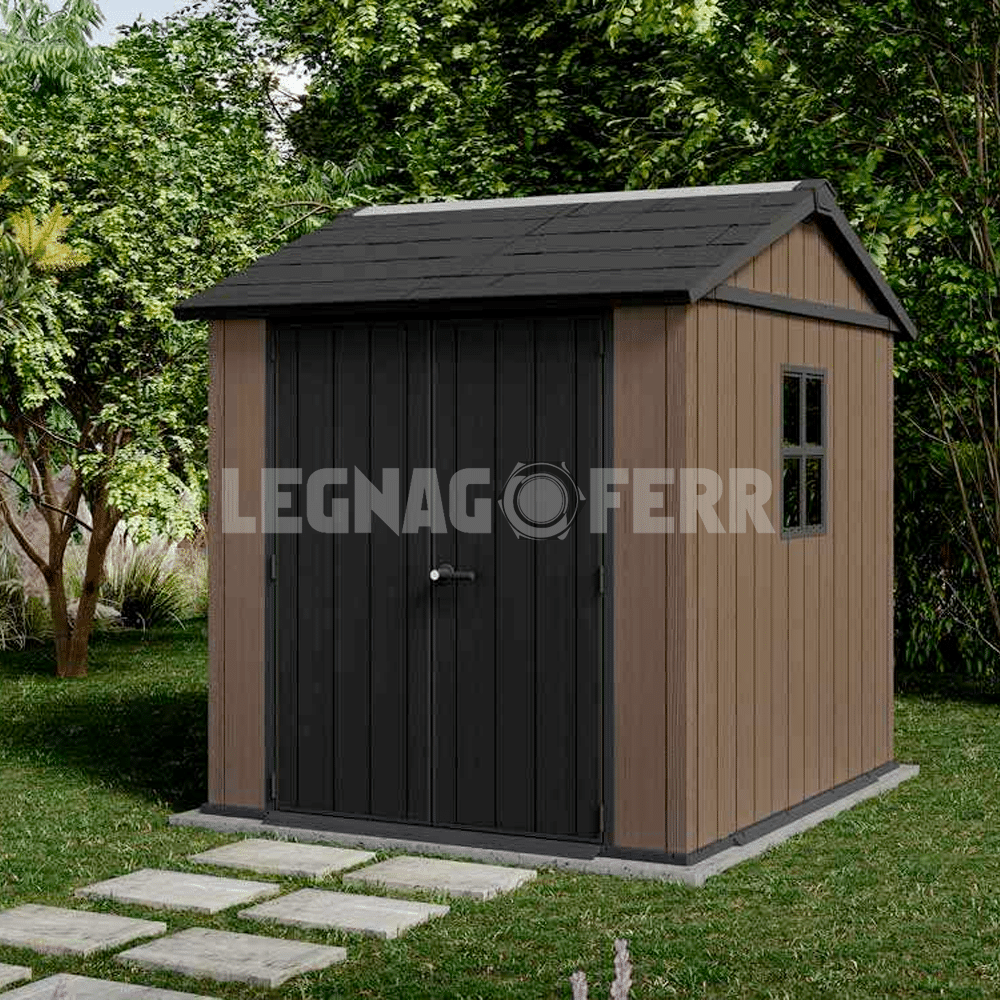 Keter Newton Plus 757/775 Casetta da Giardino 230x223x246 cm 3 keter newton plus 757 legnagoferr2