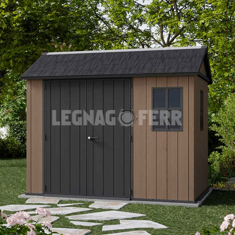 Keter Newton Plus 759/975 Casetta da Giardino 230x287x246 cm 5 keter newton plus 759 975 legnagoferr2