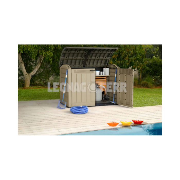 Store-It-Out Ultra Box Porta Attrezzi in Resina Keter 177 x 113 x 134 h cm K217097 - immagine 2
