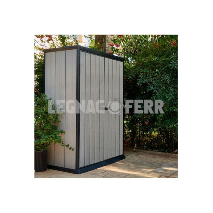 Armadio Porta Attrezzi Keter in Resina High Store Plus Duotech 140 x 74 x 170 h cm K246241 - immagine 2
