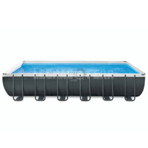 piscina intex 975 x 488 x 132 cm completa di set volley filtro liner grigio
