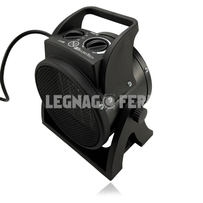 Stufa Elettrica Sikurotech 00879 Termoventilatore Basso Consumo 1000/2000W 138 m3/Ora - immagine 3