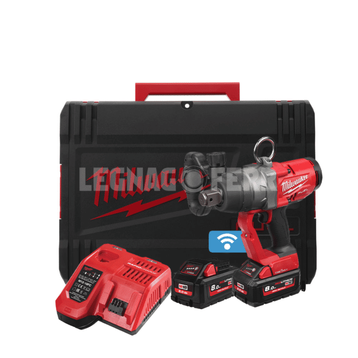 SundpeyPRO Avvitatore A Percussione Brushless 1300N (960Ft-lbs) – Chiave Ad Impulsi Elettrica Ad Alta Coppia Con 2 Batterie