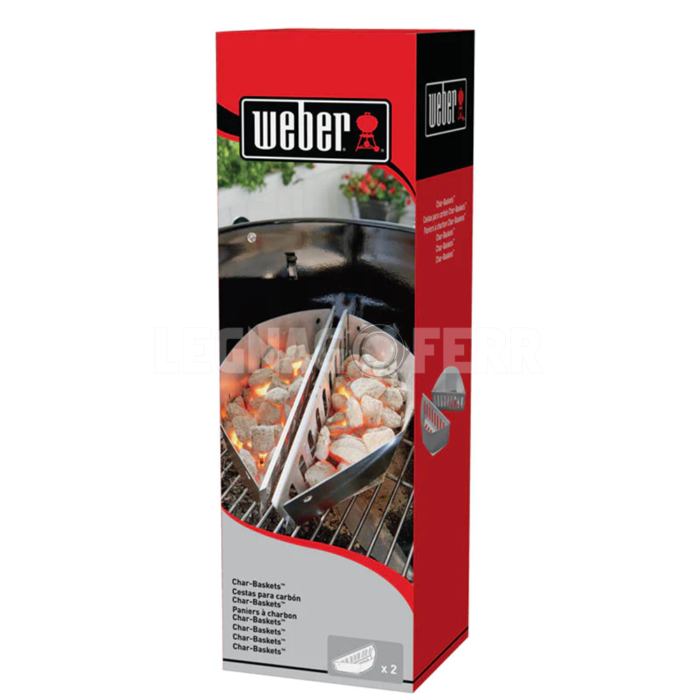 Weber 7403 Cesti Porta Carbone Carbonella per Barbecue legnagoferr 1