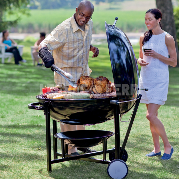 Barbecue a carbone Ranch Kettle 94 cm Nero Weber 60004 - immagine 3