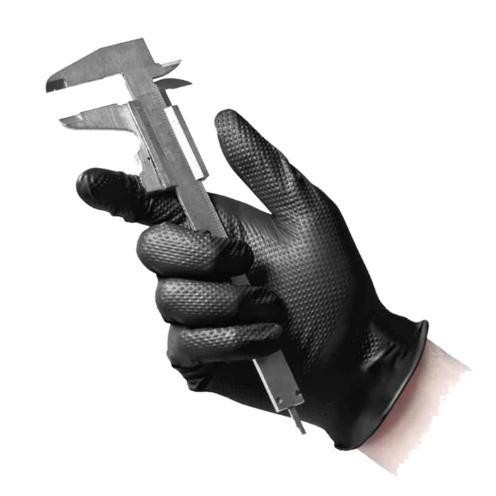 Reflexx N85 Guanti in Nitrile Senza Polvere Full Grip Ultra resistente gr 8,4 - 50 Pezzi - immagine 6