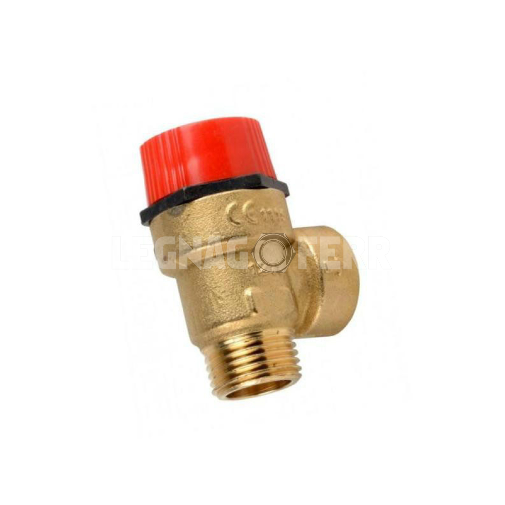 Valvola di Sicurezza 3 bar 1/2" per Caldaia Baxi Ricambi 9950600 1 Baxi 9950600 Valvola di Sicurezza 3 bar 1/2" per Caldaia