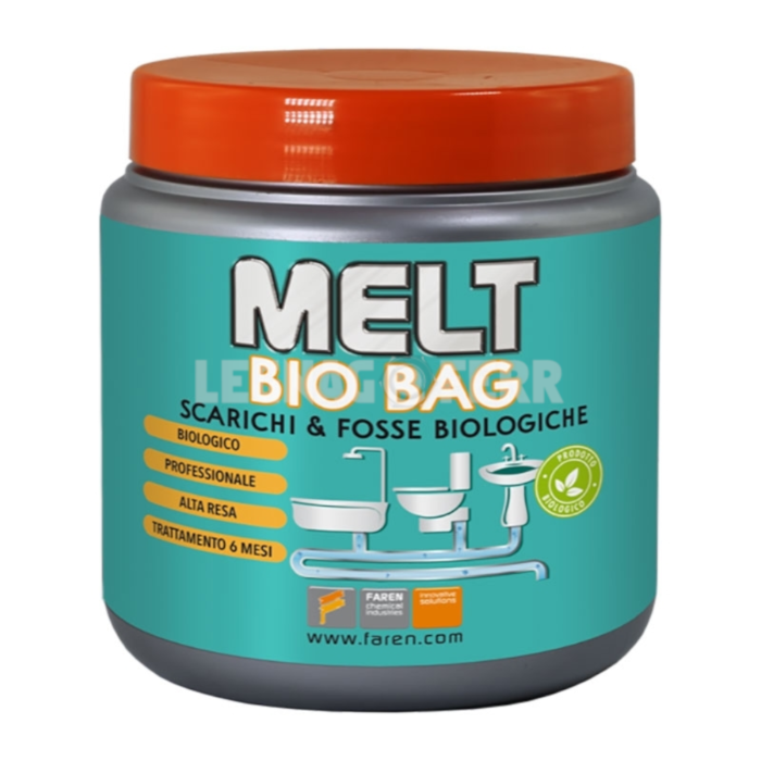 Melt Bio Bag Scarichi e Fosse Biologiche 6 x 50 gr Faren