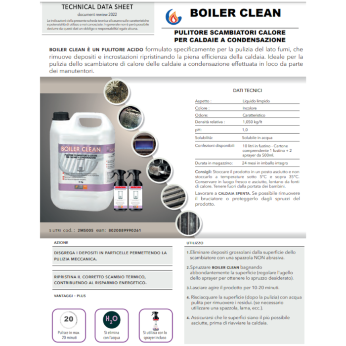 Boiler Clean Pulitore Scambiatori 5Lt Faren - immagine 2